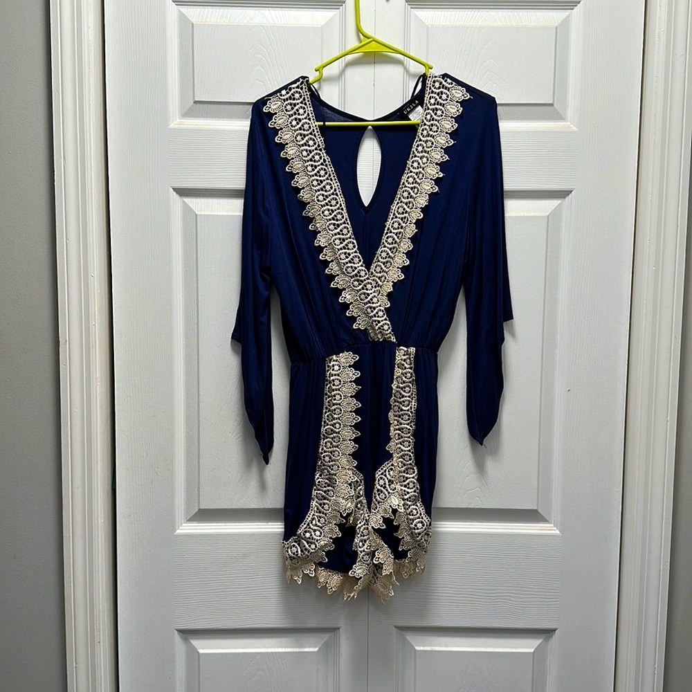 Romper with lace